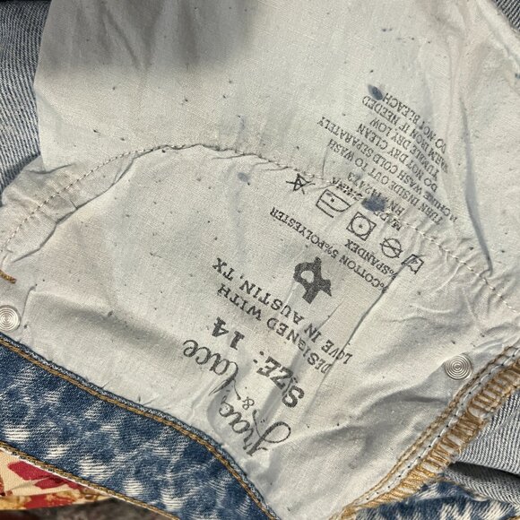 Acid Wash, Distressed Crop Jeans - Picture 5 of 5